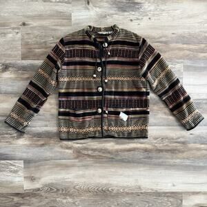 Flashback USA Boho Woven Cotton Jacket – Women’s Size S Southwest Pattern